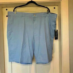 Walter Hagen Perfect 11 Collection Mens Flat Front Shorts W 46" Big & Tall Blue